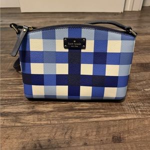 Kate Spade Gigham Blue Crossbody